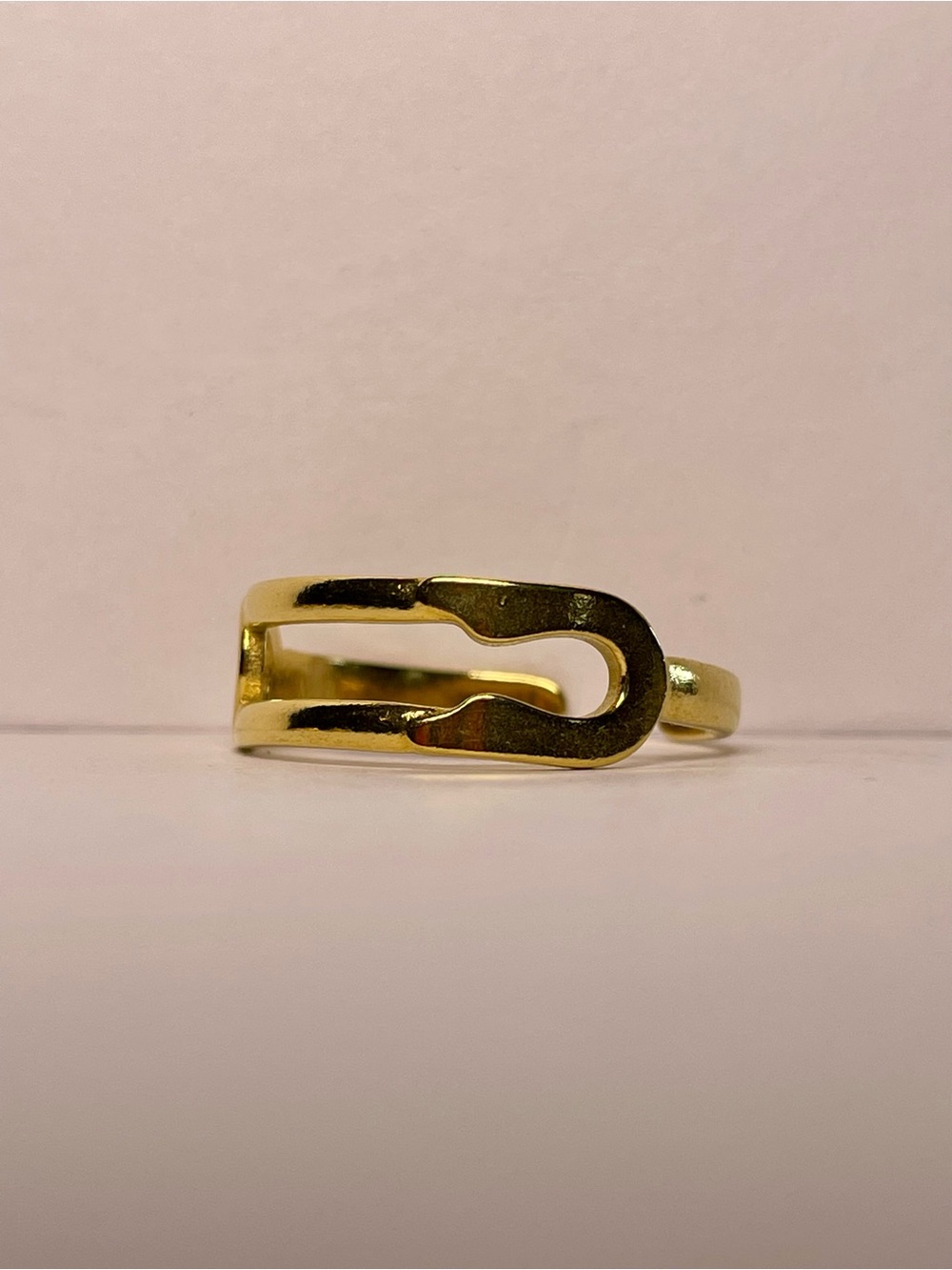 Gold Paperclip Ring - Picture 2 of 6